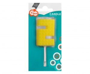 Świeczka urodzinowa Klocki, cyfra 2, wys. 5.5 cm