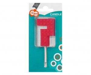 Świeczka urodzinowa Klocki, cyfra 7, wys. 5.5 cm