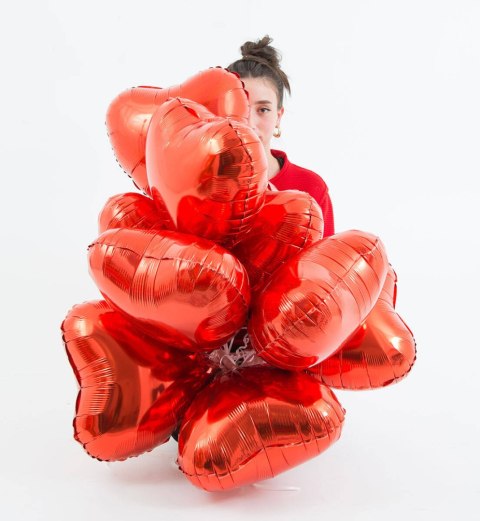 Balon Foliowy - Czerwone Serce 46 cm, Grabo