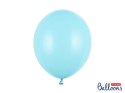 Balony lateksowe Strong, Błękitne, Pastel Light Blue, 30cm, 10 szt.
