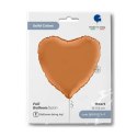 Balon Foliowy - Satynowe karmelowe serce 46 cm, Grabo