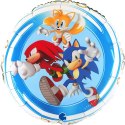 Balon foliowy Sonic okrągły 46 cm