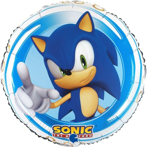 Balon foliowy Sonic okrągły 46 cm