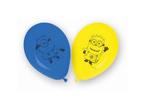 Balony lateksowe Minionki 8 szt. 25cm