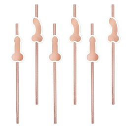 Słomki penisy na wieczór panieński 8 szt