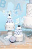Toppery na Baby Shower dla chłopca słonik 5szt