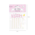 Toppery na Baby Shower dla dziewczynki 6szt