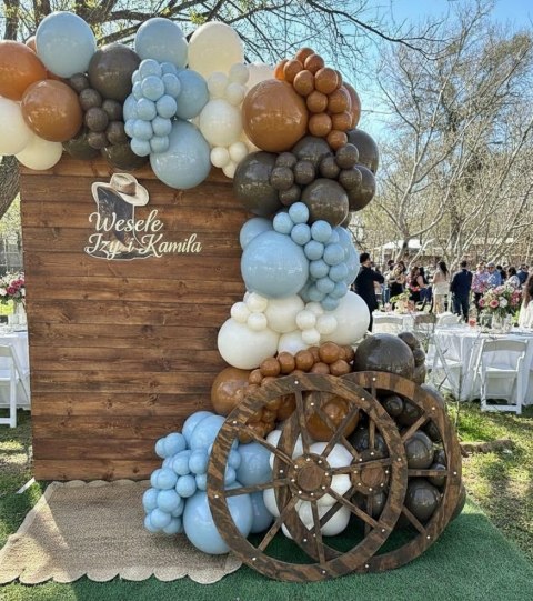 Balony lateksowe Kalisan Caramel Brown, brązowe 30cm, 100 szt.