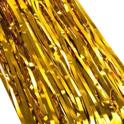 Kurtyna dekoracyjna, złota, 100 cm x 200 cm