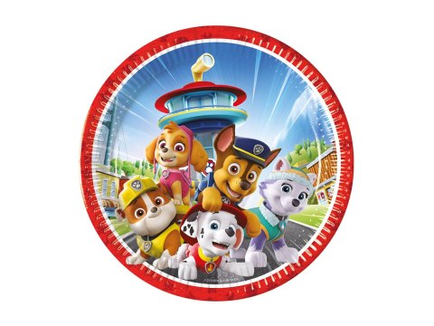 Talerzyki papierowe Psi Patrol 23cm, 8 szt.