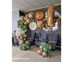 Balony lateksowe Eucalyptus, zielony 45 cm, 1 szt.