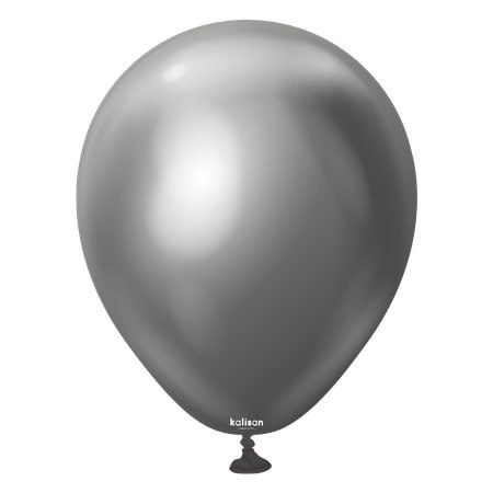 Balony lateksowe Kalisan Mirror Space Grey, szary 30 cm, 50 szt.