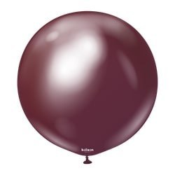 Balony lateksowe Mirror Burgundy, 45 cm, 1 szt.