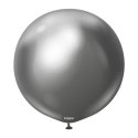 Balony lateksowe Mirror Space Grey, szarny, 60 cm, 2 szt.