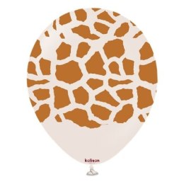 Balony lateksowe Safari Giraffe White Sand, żyrafa, 30 cm, 25 szt.