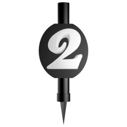 Fontanna do tortu, z cyfrą 2, 12cm