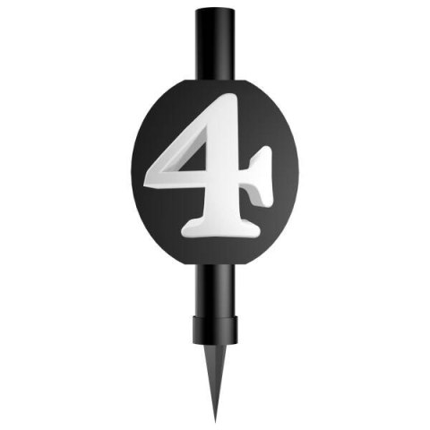 Fontanna do tortu, z cyfrą 4, 12cm