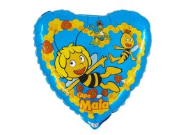 Balon foliowy Pszczółka Maja, serce, 46 cm Grabo