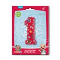 Balon foliowy cyfra 1 CoComelon, 66cm
