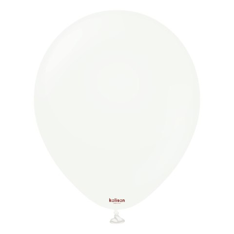 Balony Kalisan lateksowe White, białe 13cm, 100 szt.