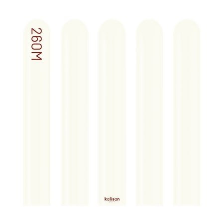 Balony do modelowania 260M, Retro White, 115cm, 100 szt.