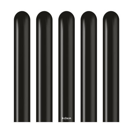 Balony do modelowania 260M, Standard Black, Czarne 115cm, 100 szt.