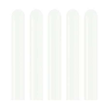 Balony do modelowania 260M, Standard White, Białe, 115cm, 100 szt.