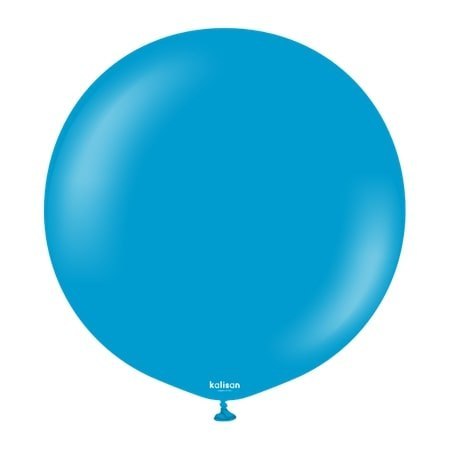 Balony lateksowe Caribbean Blue, niebieskie, 45cm, 25 szt.
