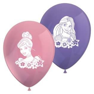Balony lateksowe, Księżniczki Disney, 25cm, 8 szt.