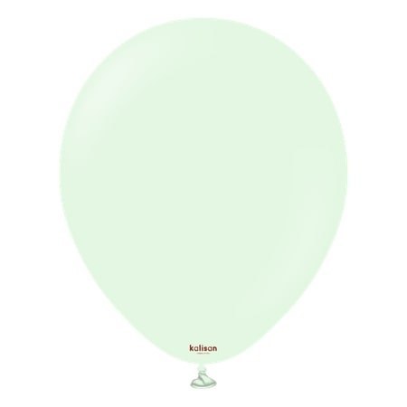 Balony lateksowe Macaron Pale Green, Zielone, 13 cm, 100 szt.