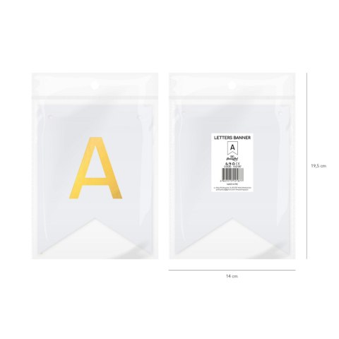 Baner DIY 16x12 cm - literka A