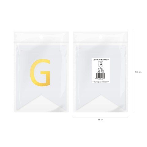 Baner DIY 16x12 cm - literka G