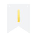 Baner DIY 16x12 cm - literka I