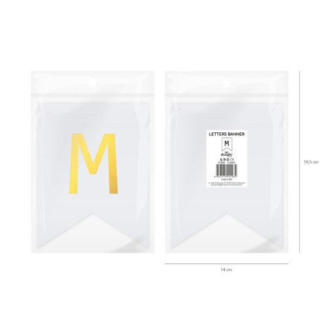 Baner DIY 16x12 cm - literka M