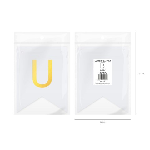 Baner DIY 16x12 cm - literka U