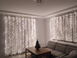 Kurtyna świetlna Led 3x3m biały ciepły sterowanie