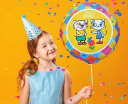 Balon foliowy Bajka Kicia Kocia i Pacek, 18 cali, 46cm