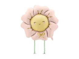 Balon foliowy Kwiatek, Stokrotka - rumiany różowy, 104x104 cm