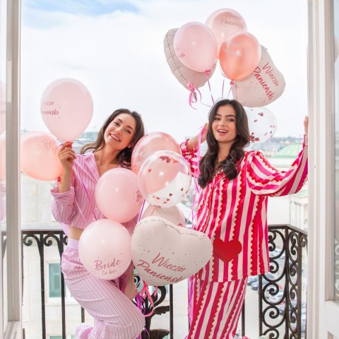 Balon foliowy Serce, Jasnoróżowy, Wieczór Panieński, 45 cm