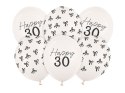 Balony 30 cm, zestaw na 30 urodziny, Pastel Off-white