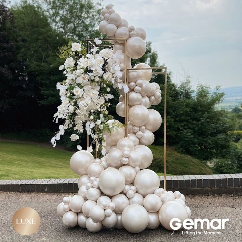 Balony Lateksowe Gemar Metaliczne Perłowe 30cm, 100 szt.