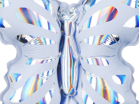 Balony foliowe do girland Motylki, 19x23 cm, 21szt