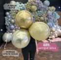 Balony lateksowe Kalisan AURA Antique Gold, złote, 45cm, 25szt.