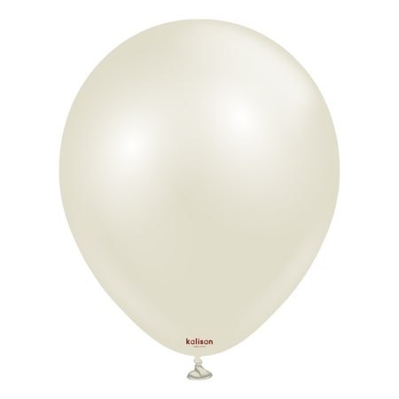 Balony lateksowe Kalisan AURA Ivory White, beżowe, kremowe, 12cm, 50szt.