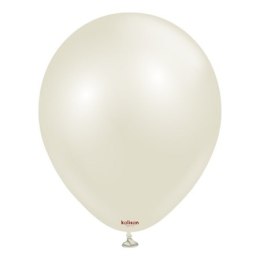 Balony lateksowe Kalisan AURA Ivory White, beżowy, kremowy, 45cm, 25szt.