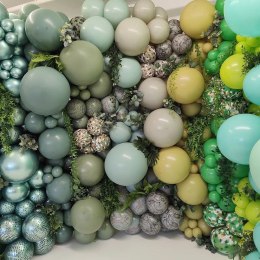 Balony lateksowe Kalisan Retro Olive, zielony, 45cm, 1szt.