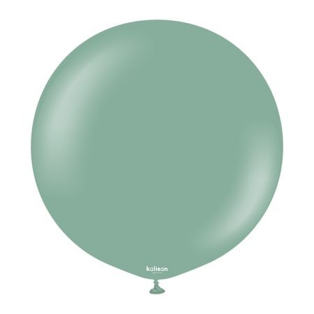 Balony lateksowe Kalisan Retro Sage, zielone, 60cm, 2szt.