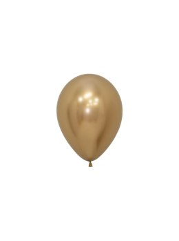 Balony lateksowe Sempertex, Reflex Gold, 12cm, 50szt.