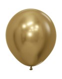 Balony lateksowe Sempertex, Reflex Gold, 45cm, 1szt.