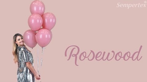 Balony lateksowe Sempertex Rosewood 60cm, 10 szt.